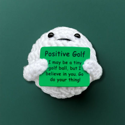 This positive golf ball is a cute golf gift to give to a husband, dad, brother or friend. Who needs a little positive reinforcement to their game.