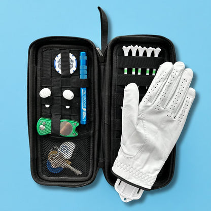 Perfect golf gift for men. Golf accessories organizer. Golf accessories case. Golf glove case. Golf glove holder.